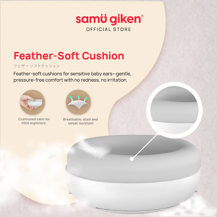 Samu Giken Baby Earmuffs 2in1宝宝隔杂音耳机耳朵保护罩